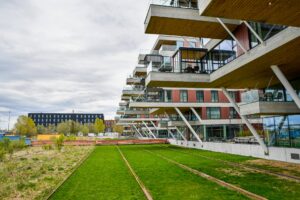 Synthetic turf at apartment complexes