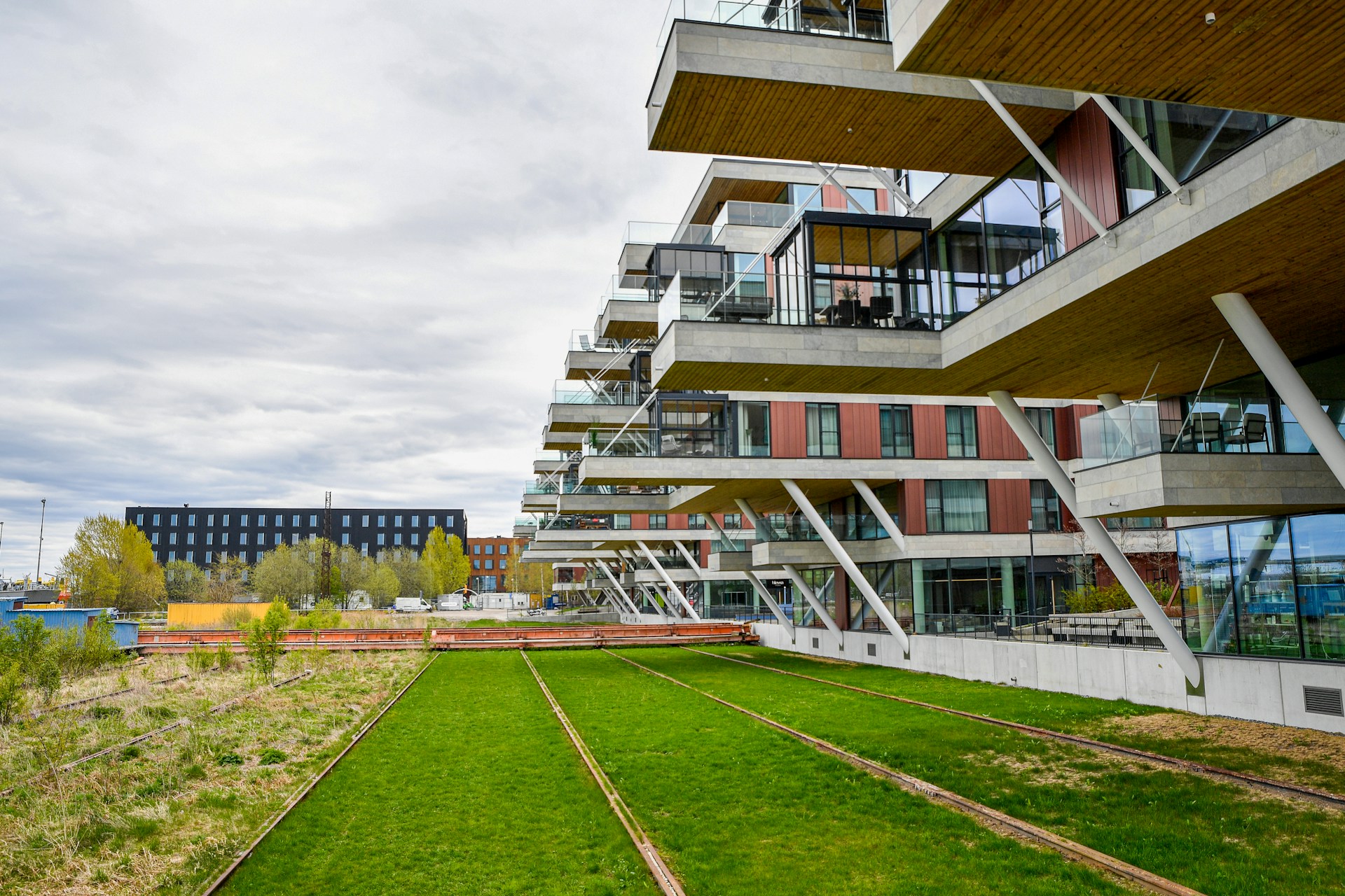 Synthetic turf at apartment complexes